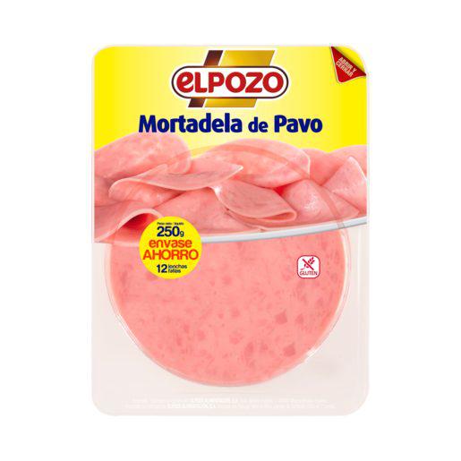 ELPOZO mortadela de pavo en lonchas sobre 250 gr