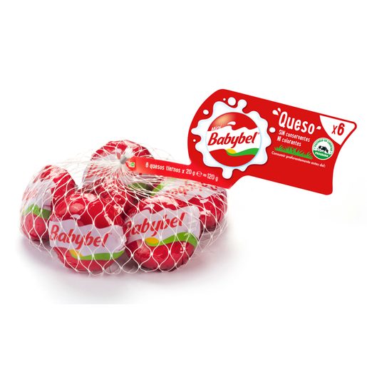 BABYBEL mini queso edam 6 porciones bolsa 120 gr