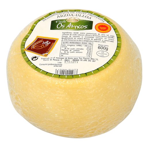 FONTE OS ANXOS queso graso madurado pieza 600 gr