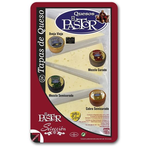 EL PASTOR tabla 4 quesos bandeja 180 gr