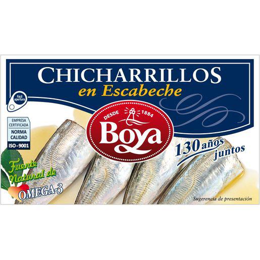 BOYA chicharrillos en escabeche lata 83 gr