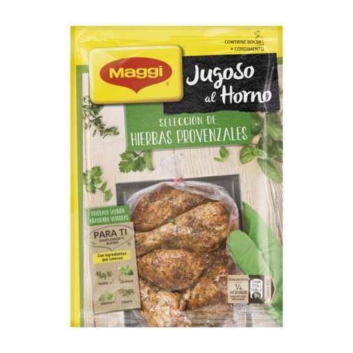 MAGGI jugoso al horno hierbas provenzales sobre 34 gr
