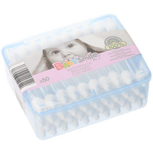BABYSMILE bastoncillos bebé caja 50 uds