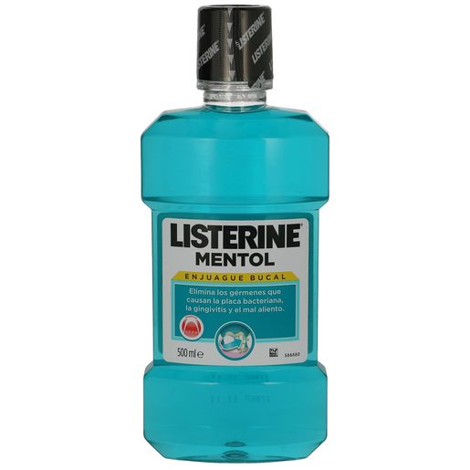 LISTERINE enjuague bucal mentol botella 500 ml