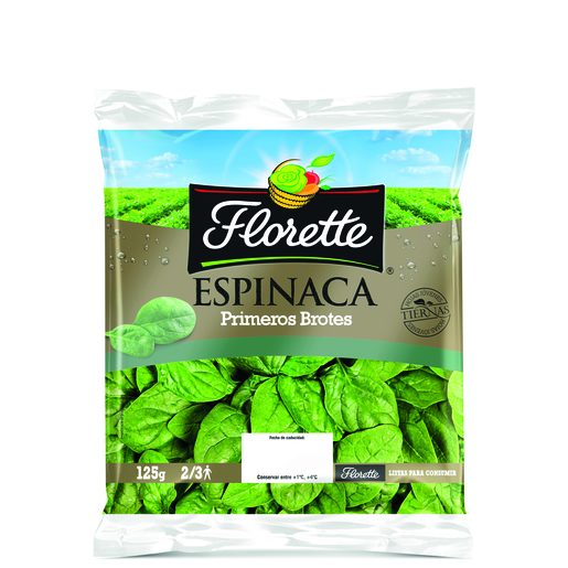 FLORETTE espinacas bolsa 125 gr