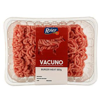 ROLER preparado de carne picada de vacuno bandeja 500 gr