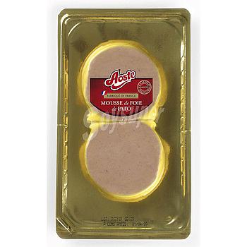 AOSTE mousse de foie de pato pack 2 x 100 gr