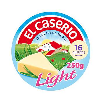 EL CASERIO queso light fundido 16 porciones caja 250 gr
