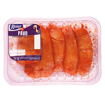 ROLER escalopín de pavo adobado bandeja (peso aprox. 600 gr)