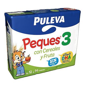 PULEVA Peques3 multifrutas pack 3 unidades 200 ml